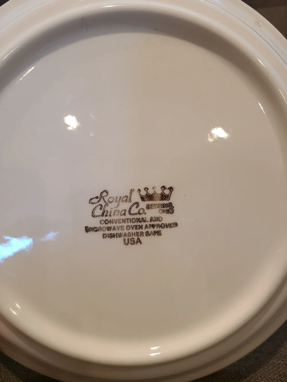 Vintage Royal China Pumpkin Pie Baking Recipe Dish - Cottage Core - Fall Decor
